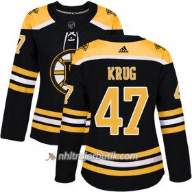Dame Ishockey Boston Bruins Tröja Torey Krug 47 Adidas 2017-2018 Svart Authentic